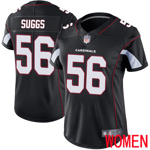 Arizona Cardinals Limited Black Women Terrell Suggs Alternate Jersey NFL Football #56 Vapor Untouchable->arizona cardinals->NFL Jersey